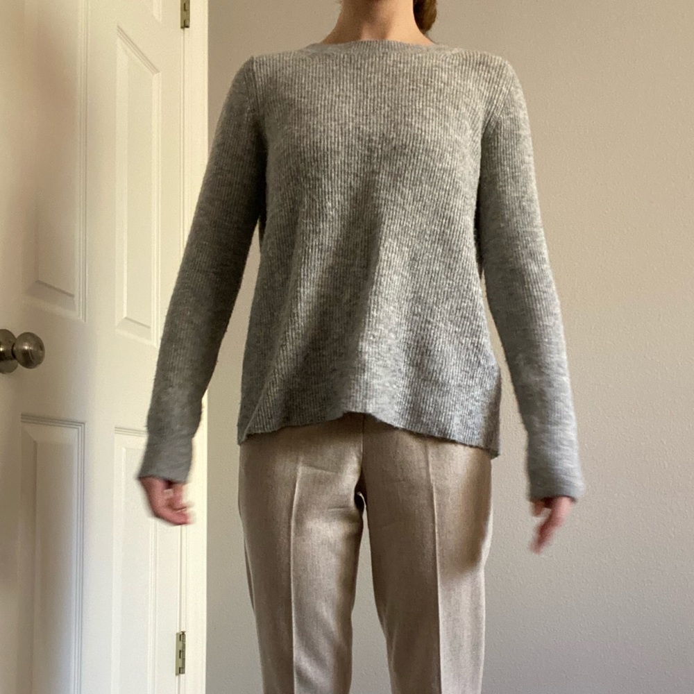 Cozy split back sweater